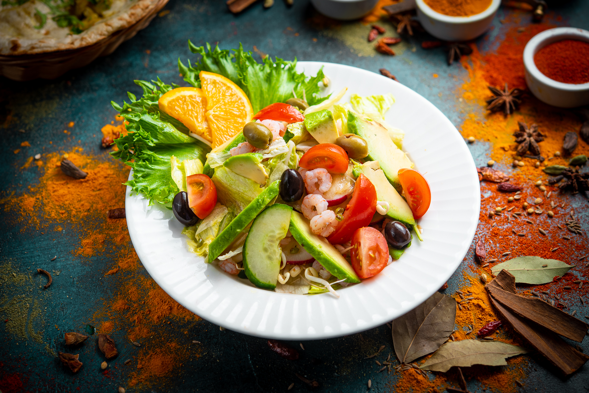 AVOCADOS & SHRIMPS SALAD